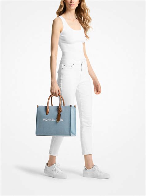 mirella medium denim tote bag